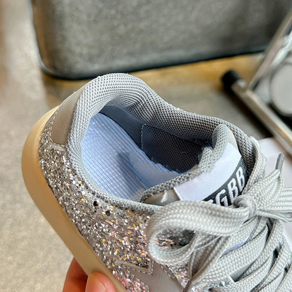 Girls' Shoes 2024 Spring New Casual Versatile Little Girls Star sneakers Spring and Autumn Children's Sports Shoes