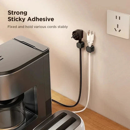 3/6/12Pcs/Set Magnetic Cable Clips Cable Organiser Adjustable Cord Holder Under Desk Organizing Cable Management Holder