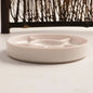 Imitation Porcelain Round Palette with Lid Acrylic Watercolor Painting Multifunctional White Paint Tray Artist Supplies
