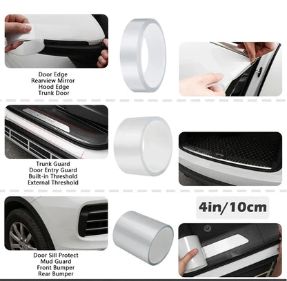 Transparent Car Door Protector Stickers Anti Scratch Nano Tape Auto  Trunk Sill Scuff Protector Film Door Edge Protective