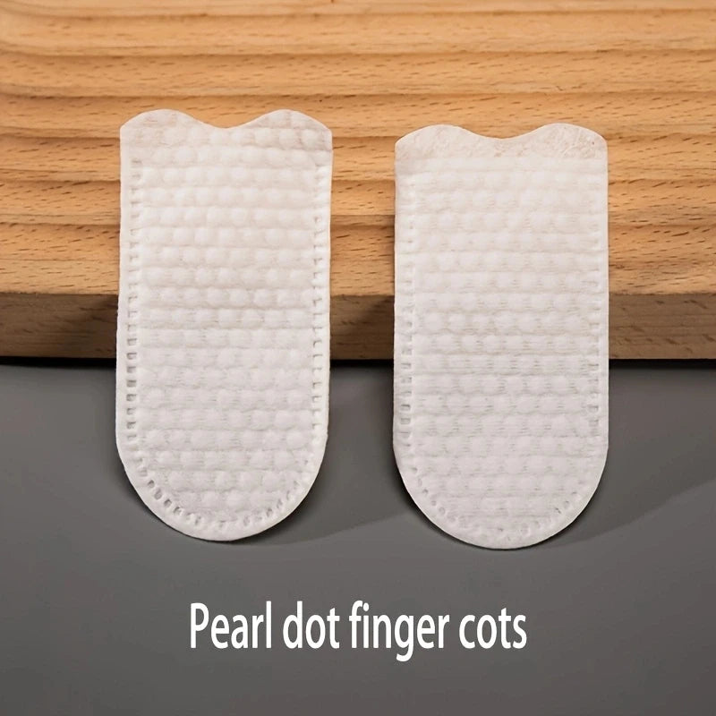 100Pcs Pet Finger Wipes,  Dog Cat Oral Cleaning Finger Cot Wipes for Teeth, Ear & Eye Care
