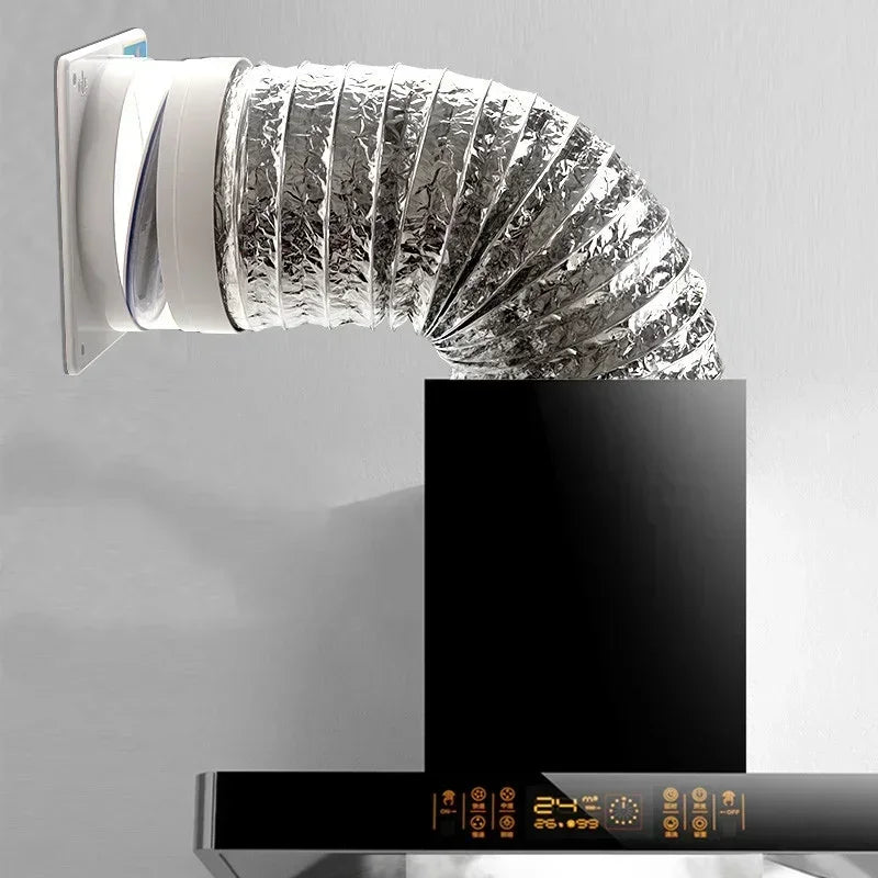 80-200mm Ventilator Pipe Aluminum Air Ventilation Hose for Bathroom Kitchen System Vent Exhaust Duct Tube Accessories