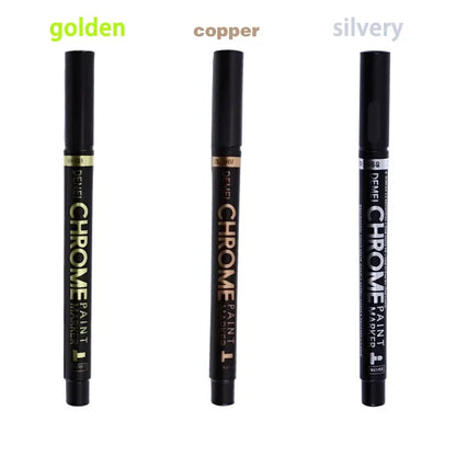 3 Pcs Mirror Marker Pen DIY Reflective Paint Pens Mirror Markers Chrome Gold SILVER Marker Signature Car Styling Art Craftwork