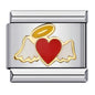 2025 Exquisite Angel Pattern Elastic Italian Charm Chain Suitable for 9mm Stainless Steel Modular Bracelet DIY Jewelry