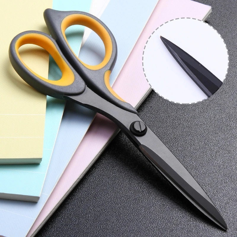 Deli-Stainless Steel Anti-Stick Scissors, Alloy Stationery, School Supplies, Office, Student, DIY, Hand Craft, 175mm