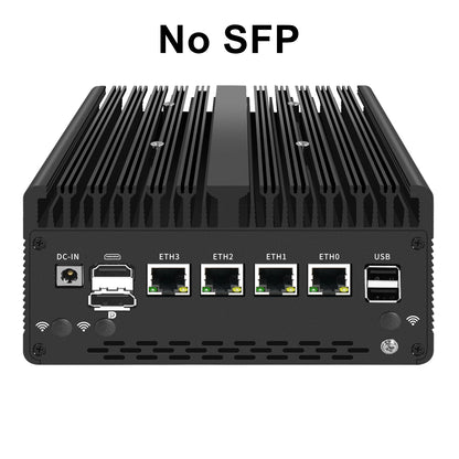 New Solid Firewall Appliance 12th Gen Intel Pentium Gold 8505 10G/1G SFP 4*2.5G RJ45 LAN 2*DDR5 NVMe Mini PC Proxmox ESXi Server