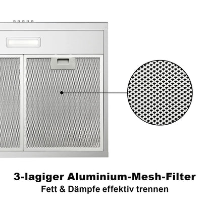 TopStrong 60cm Under-Cabinet Exhaust Air Recirculating  LED Extractor Hood TF2360A3-AC-12