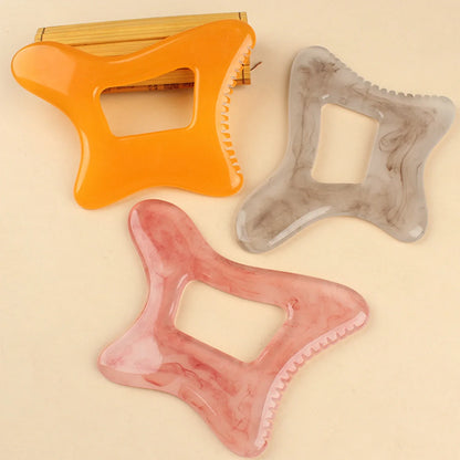 Resin Body Gua Sha Tool Large Gua Sha Body Tool Cellulite Massage Tool Lymphatic Drainage Tool for Face, Back Body Shaping Tools