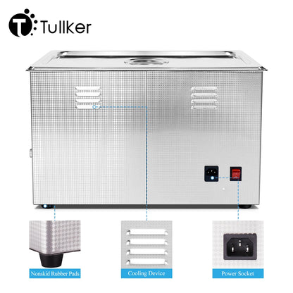 30L Industrial Ultrasonic Cleaner Sonic Equipment Metal DPF Engine Parts Oil Degreaser Ultrasound Cleaning Machine Bath Tank