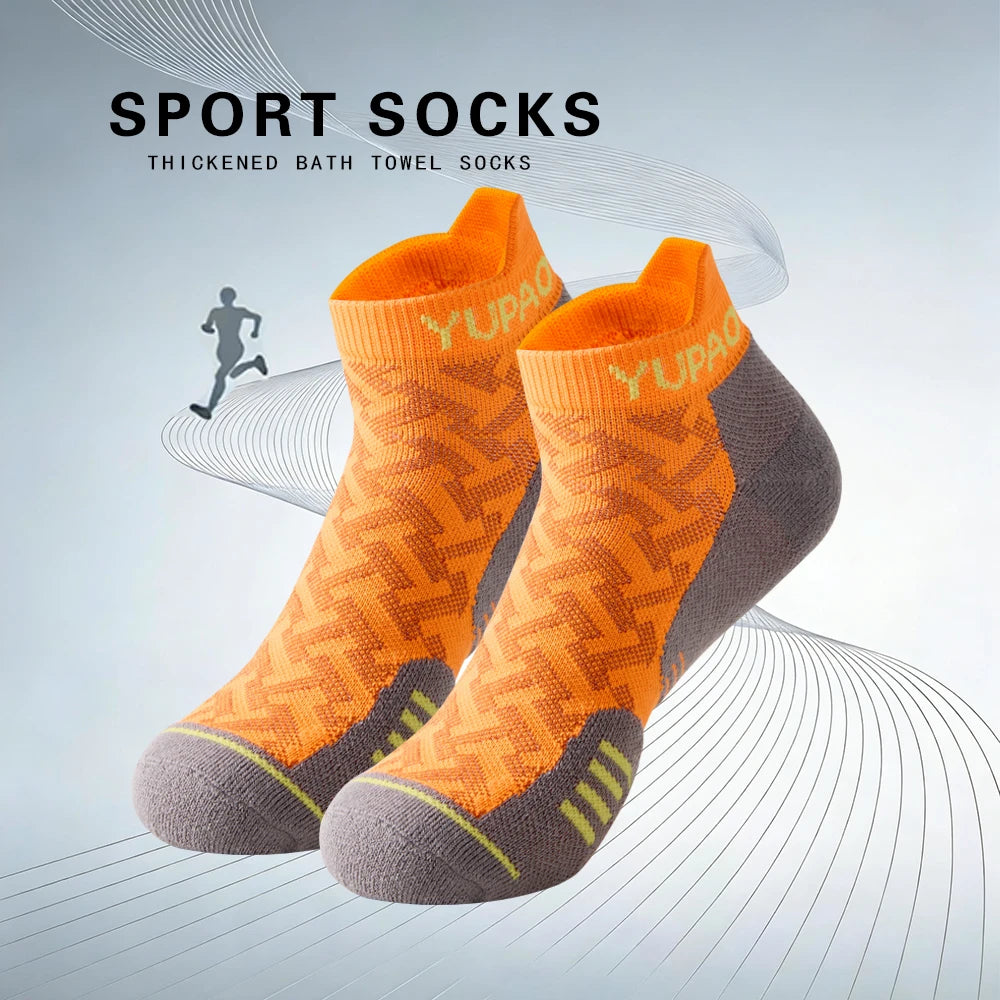 1/3 Pairs New Men's Professional Sports Short Socks Thick Towel Quick Dry Wicks Men's Fitness Running Ankle Socks For Man Gift