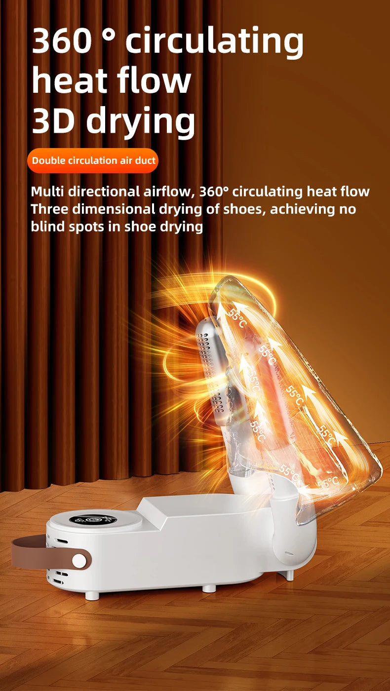 HOMEFISH Korean Style Electric Shoe Dryer 220V - Footwear Heater for Deodorizing And Sterilizing Home Use Appliance