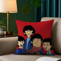 The B-beatles Band Pillow Case Short Plush Print Cushion Cover Square Throw Pillow Covers Sofa Home Decor