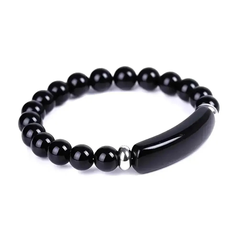 1pc Handmade Stone Bracelet Turquoise  Malachite Gemstone Crystal Rough Bracelet Body Energy Yoga