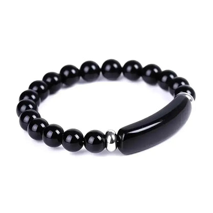 1pc Handmade Stone Bracelet Turquoise  Malachite Gemstone Crystal Rough Bracelet Body Energy Yoga