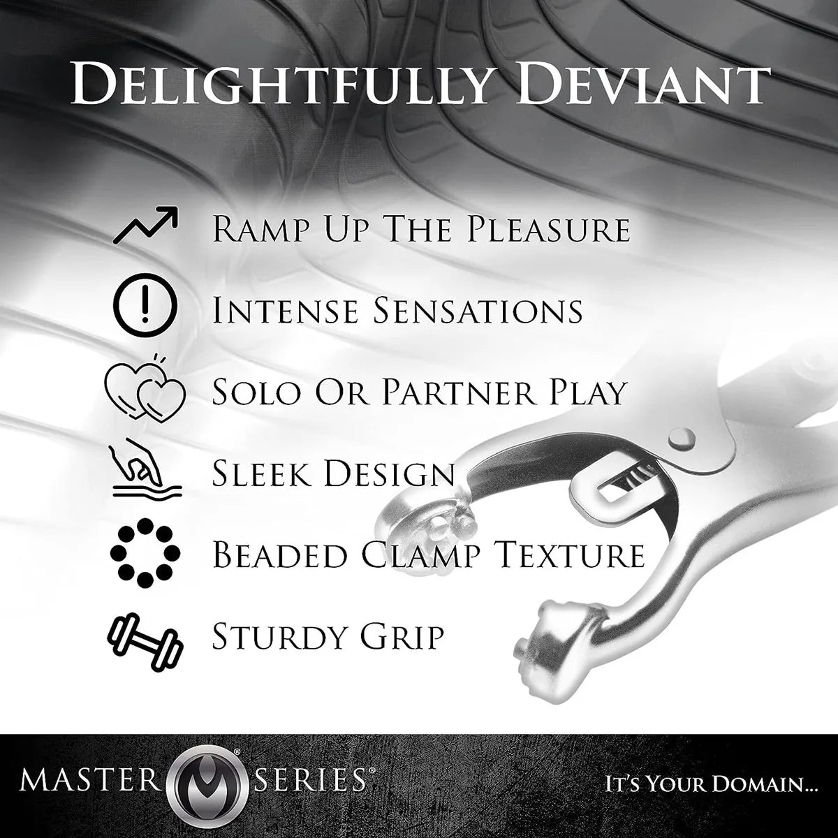 Nipple Clip Metal Chain Clip Clitoral Clip Adult Sex Toy Slave Bucket BDSM Small Water Bucket Silver Iron Chain Clip Suitable Fo