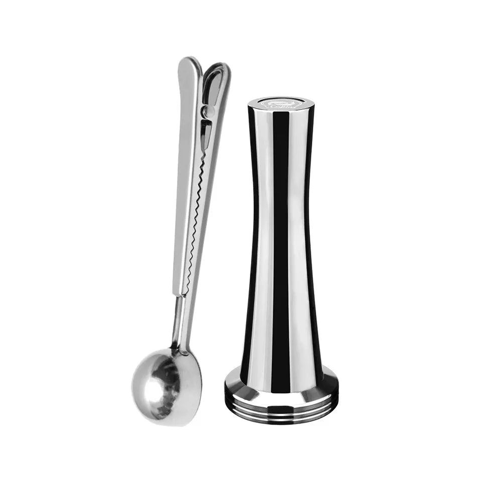 Coffee Tamper Stainless Steel Powder Hammer Pressing For Dolce Gusto Nespresso Delonghi Bocsh Capsule & Portafilter with Spoon