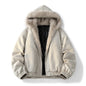 Camouflage Thick Parkas Winter New High Quality Men's Solid Color Wool Collar Anti Cold Parkas Comfortable Men's Cotton Jacket