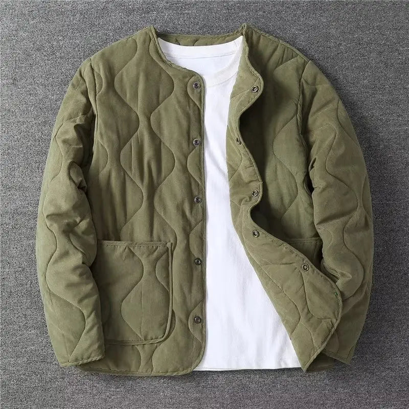 Vintage M65 Liner Jacket Men Winter New Khaki Thick Multi-pocket Tooling Padded Jacket Long Sleeve Cardigan Hunting Coat