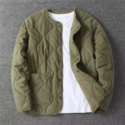 Vintage M65 Liner Jacket Men Winter New Khaki Thick Multi-pocket Tooling Padded Jacket Long Sleeve Cardigan Hunting Coat