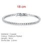 Fashion Multicolor Tennis Bracelet for Women 2.5/3/4/5mm Zirconia Charm Designer Tennis Chain Men Bracelet Wedding Jewelry KC128