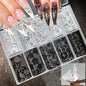 10 Rolls 4x50CM Black White Lace Transfer Nail Sticker Sexy Flower Lace Nail Art Transfer Foils Paper for DIY Manicure Decals*@#