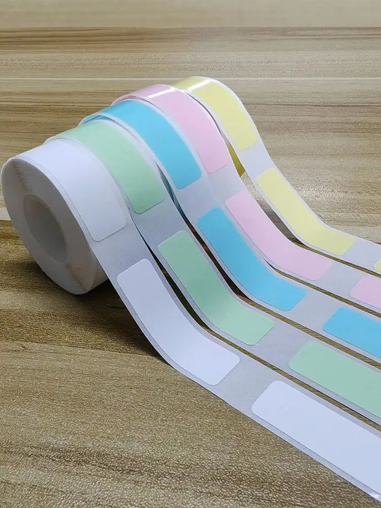 4 Rolls for Phomemo Adhesive Label for D30 Portable Thermal Label Maker, 0.47 X 1.57 In (12 X 40 mm) 180 Label/Roll Color P11 P1