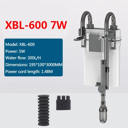 SUNSUN XBL Series Aquarium Filter Wall Mounted Filter Barrel External Fish Tank Small Silent Hang on Aquarium Tank