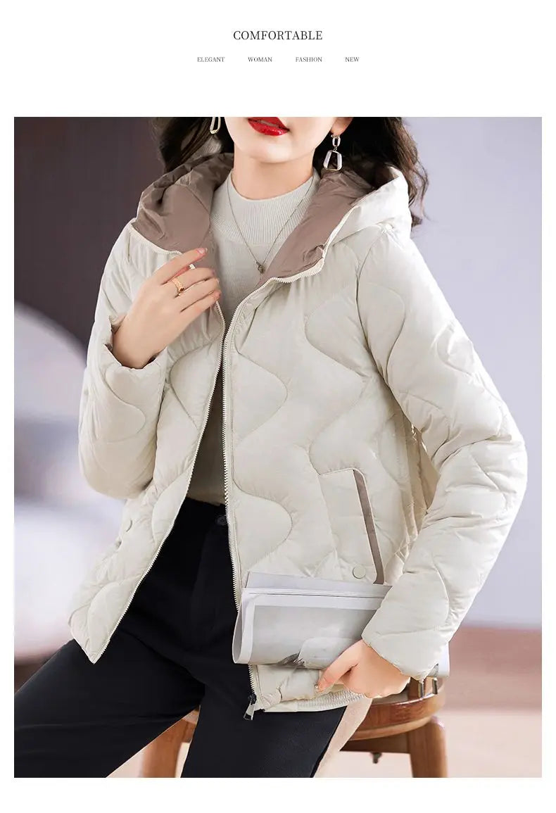 Hooded Parkas Women Winter 4XL Korean Fashion All-match Coats Thicken Keep Warm Streetwear Cold Wear Casual Female Outwear Ins