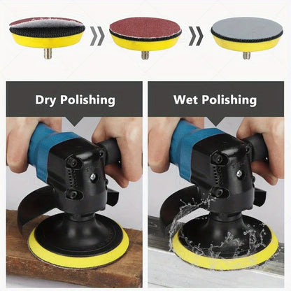 35pcs Headlight Repair Restoration Kit Car Polishing Disc 3inch 75mm Auto Waxing Sponge Sanding Pad With Sandpaper For Car Detai