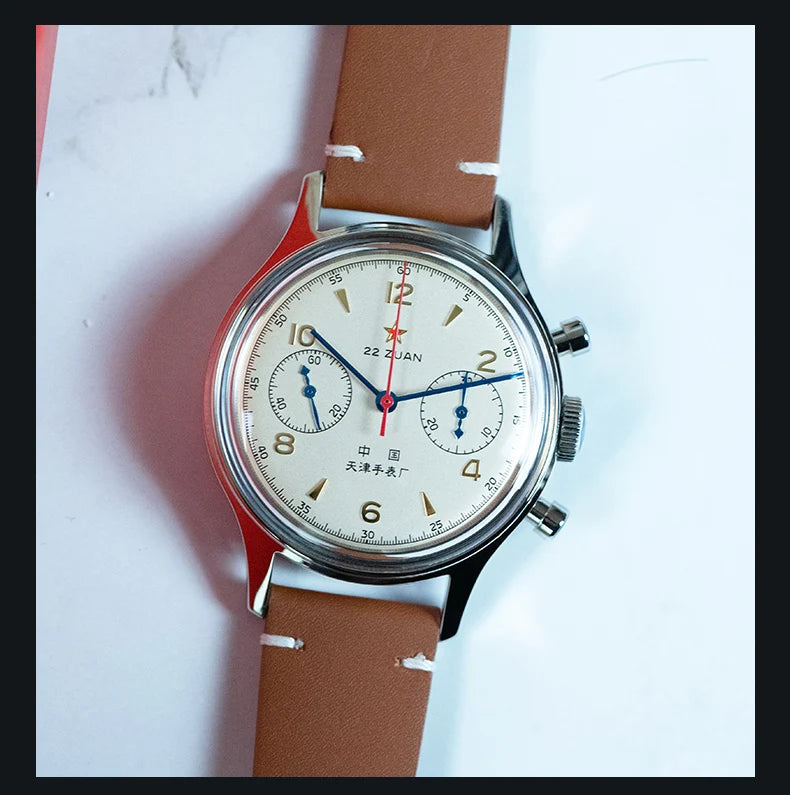 Seagull 1963 International Edition Watch for Men Chronograph Manual Winding Mechanical Watches Original ST1901 D304 Memorial