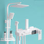 Gold Piano Digital Display Bathroom Shower Set Brass Bathroom Faucet Accessories Thermostatic Digital Bathroom Shower System