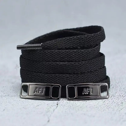 4Pcs AF1 Shoelaces Black White Flat laces and Shoe Decoration Suit Sneaker Shoelace Air Force one Shoes Accessories