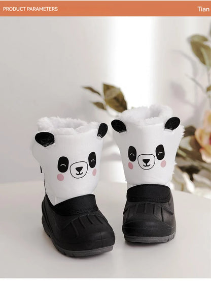 Girls Unicorn Snow Boots Waterproof Slip Resistant Cold Weather Shoes Brand Boy Girls Rubber Boots for Kids Fashion Sneakers