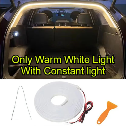 RGB 5M Car Rear Trunk Brighten LED Strip Multifunctional for Waterproof Flexible Light APP Control Connector Plug & Play 12V