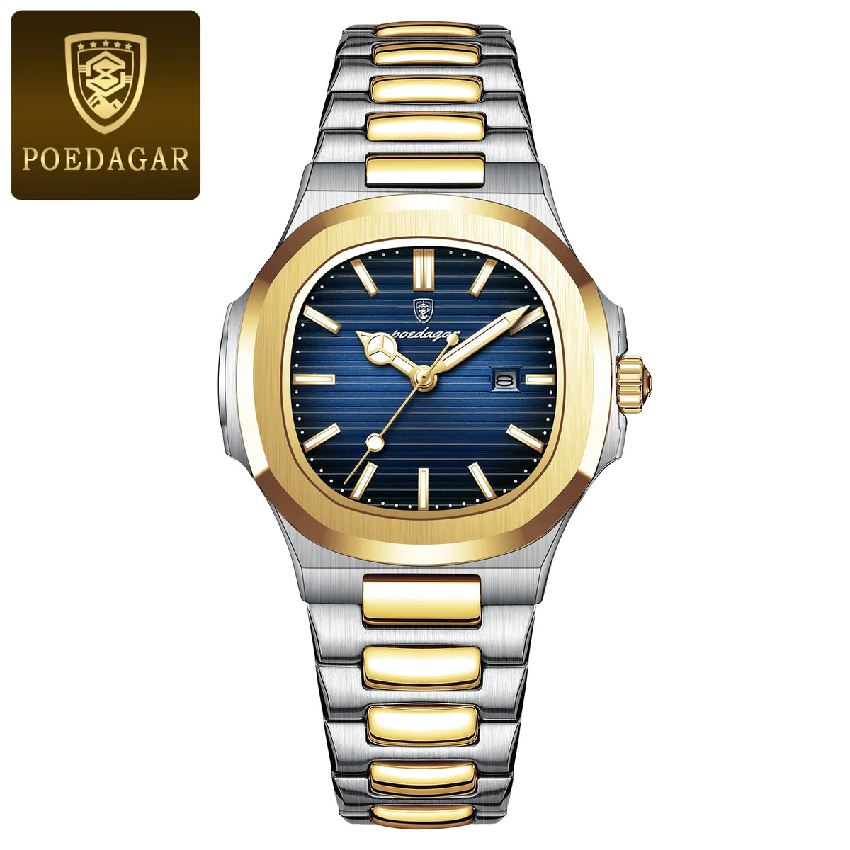 POEDAGAR Top Exquisite Women's Wristwatch Waterproof Luminous Date Fashion Ladies Watches Stainless Steel Quartz Watch For Woman