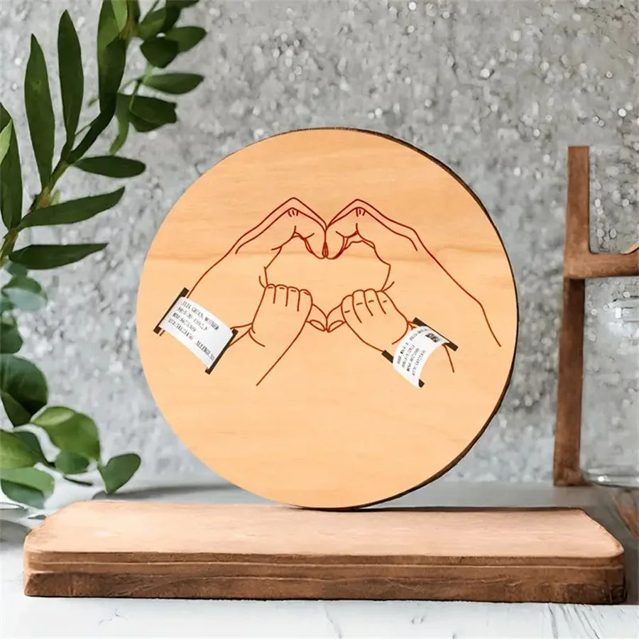 Baby Gift Memorial Day Gift Newborn Engraved Keepsake Holder Photography Accessories Personalized Name ﻿SeasonSea