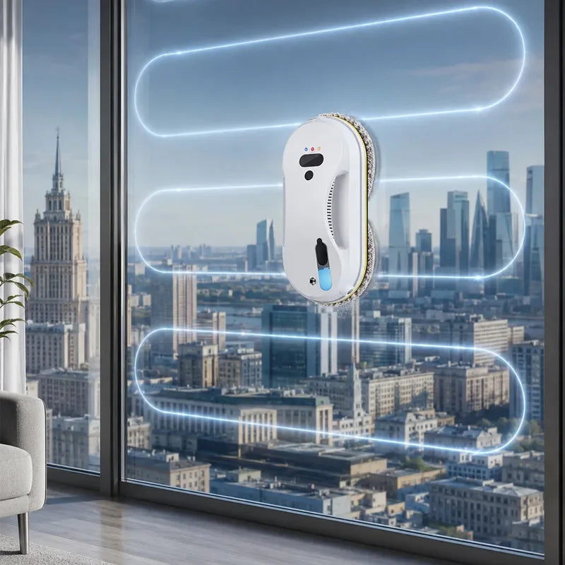 DIVEDEER Window cleaner for home use fully automatic single water spray window cleaner remote control window cleaner robot