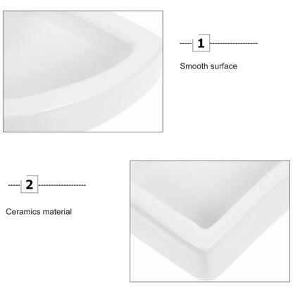 2Pcs Reinforced Ceramic Reptile Feeding Dish Set Smooth Interior Anti-Escape Design for Lizards Small Reptiles Food Water Basin