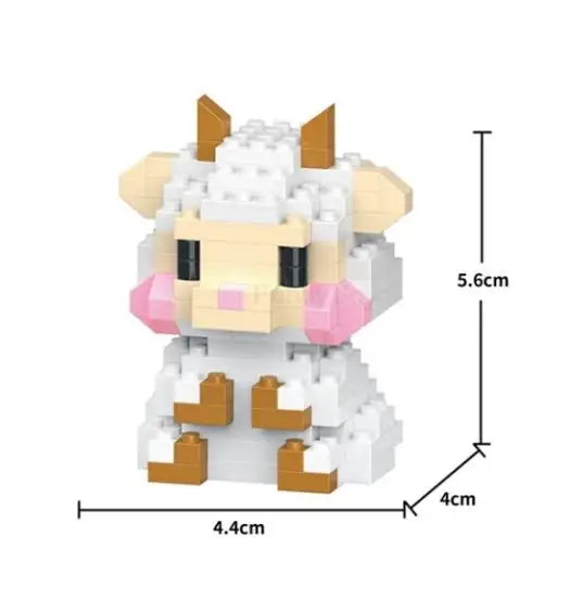 Insect Micro Animals Pet Cats Dog Building Blocks 3D Diamond Model BEE Snail Brick City Construction Toy for Children Kid Gift