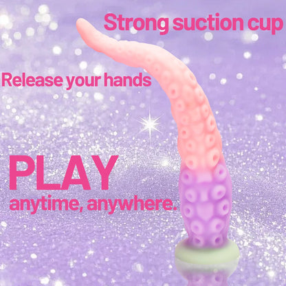 Different Size Tentacles Anal Plug Adult Sex Toy G-spot Clitoris Anal Area Stimulation Made of Soft and Safe Liquid Silicone.