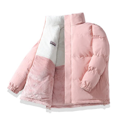 New Couple's Fashionable Versatile Windproof Neutral Cotton Jacket Outdoor Thick Warm Comfortable Breathable Double-sided Jacket