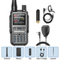 Baofeng UV-5R Mini Walkie Talkie Bluetooth Programming Wireless Copy Frequency Full Band 999CH AM FM Type-C Long Range Ham Radio
