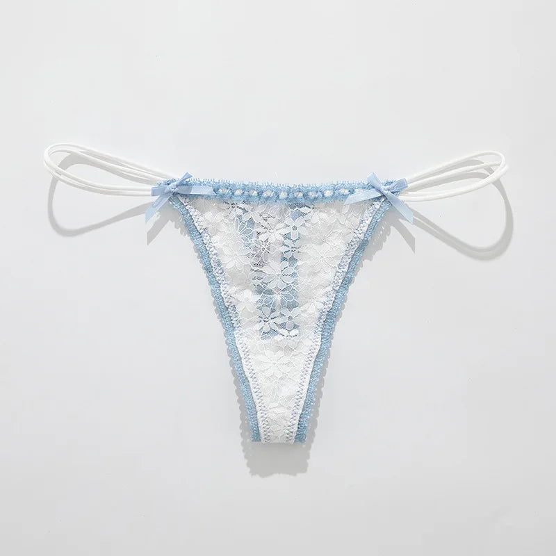 Lace Bow Panties sexy female lingerie Daily Wear Home Wear Solid underwear women Low Waist Panties Breathable трусы женские