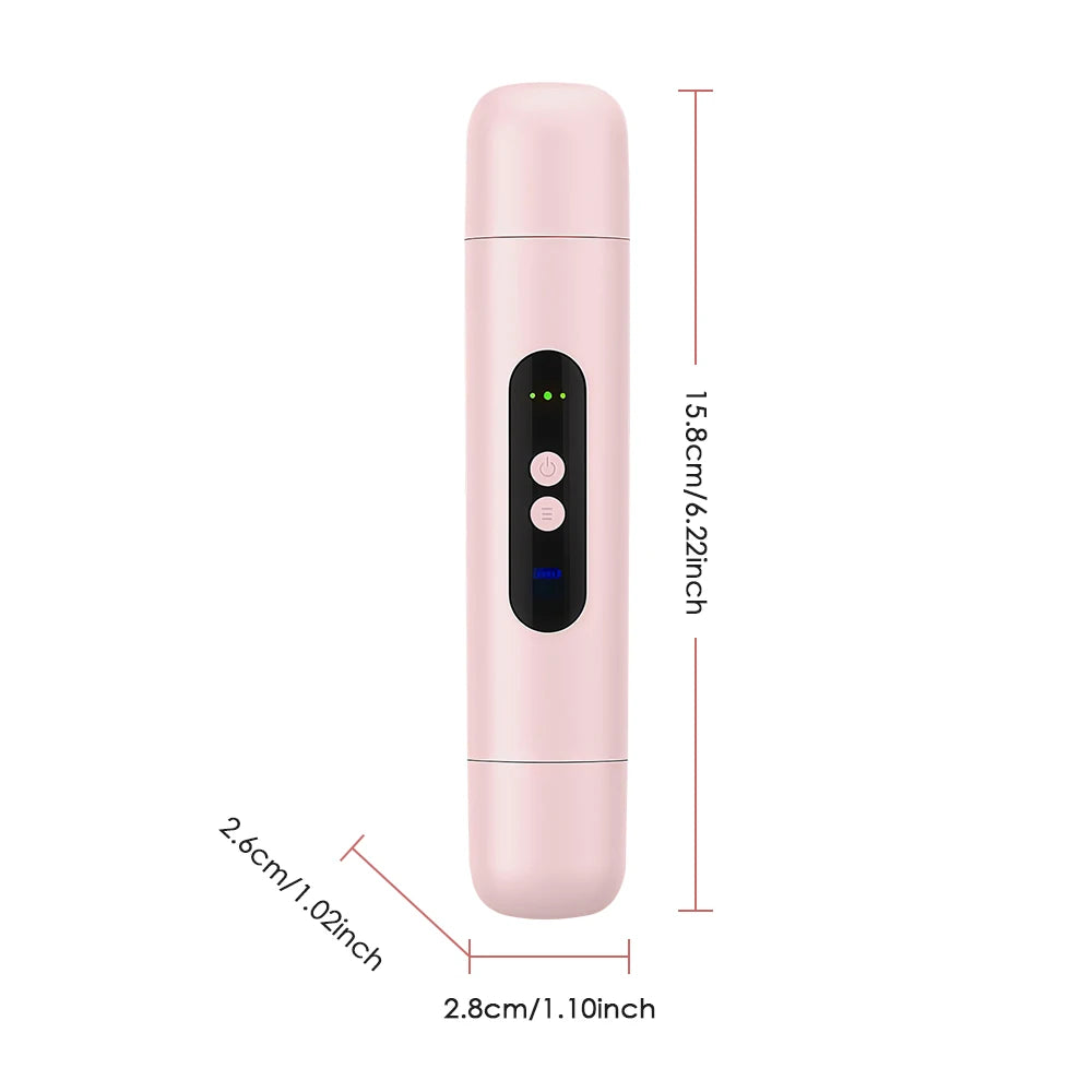 Electric Shaver for Women Waterproof Wet & Dry Hair Razors 2 in 1 Double Head Portable Bikini Hair Trimmer Detachable Head Shave