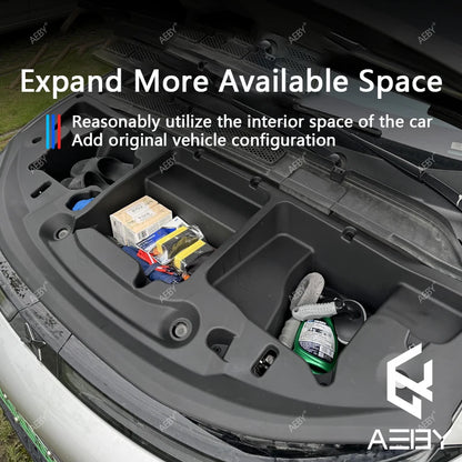 Car Front trunk storage box For Xpeng G6 2023-2026 Large-Capacity Motivation cabin Storage Box Modification Auto Accessories