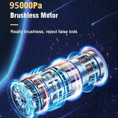 95000Pa Brushless Vacuum Cleaner Strong Suction Handheld Car Vacuum Cleaner Portable Robot Cleaner For Car Home Desktop Keyboard