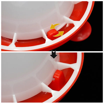 1Pc 1.5kg/3L Poultry Automatic Drinker Bucket Chicken Feeder Barrel Water Bucket Quail Drinking Farm Chicken Coop Water Supply