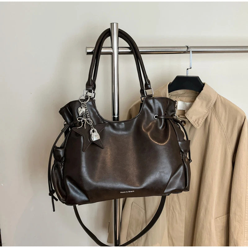Fashionable Brand Design Tote Bag New Retro Shoulder Bag Casual Large-capacity Crossbody Bags Light Luxury High-end Women's Bags