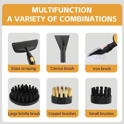 Steam Cleaner, Pressurized Handheld Steam Cleaner for Home with 8pcs Accessories, Use Steamer for Cleaning