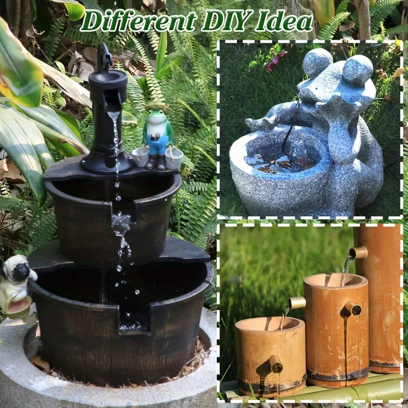 Solar Bird Bath Water Fountain Detachable DIY Water Landscaping Fountain For Bird Bathing Garden Decoration, Outdoor Bird Feeder